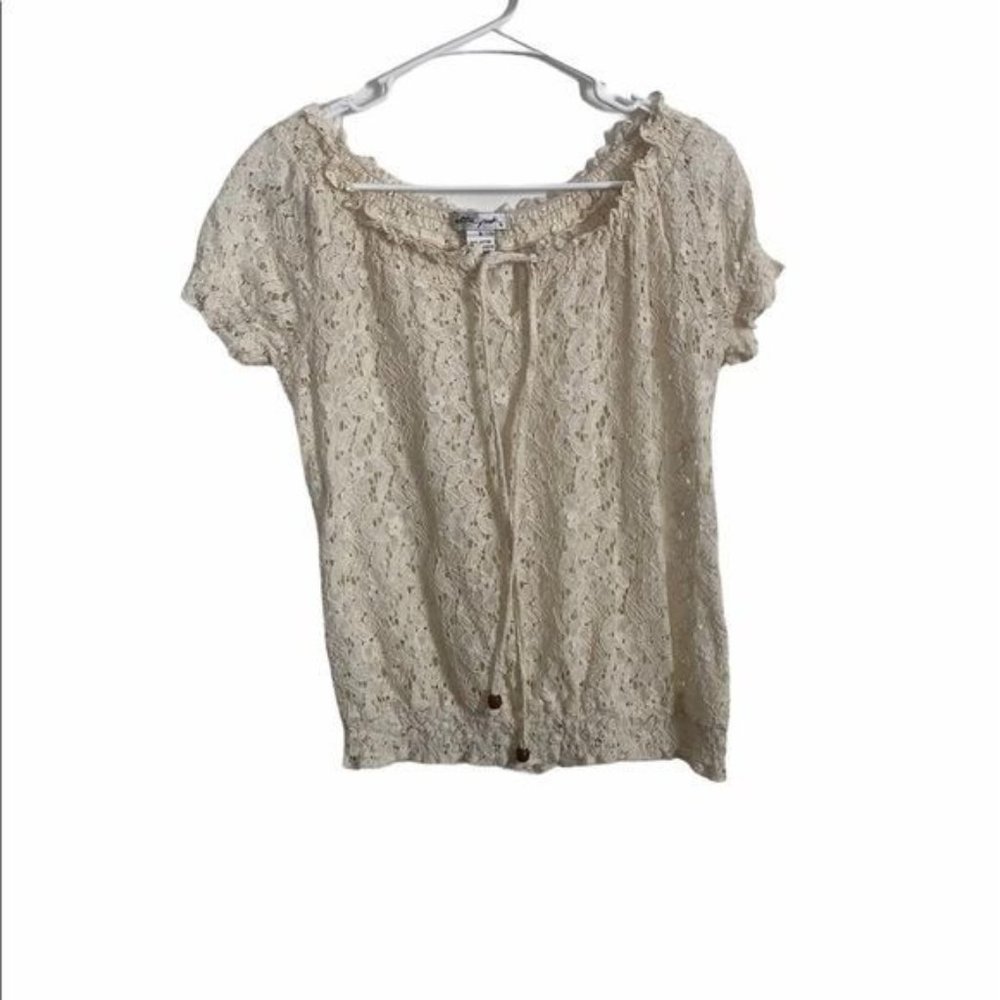 Ultra Pink Lace Top Small